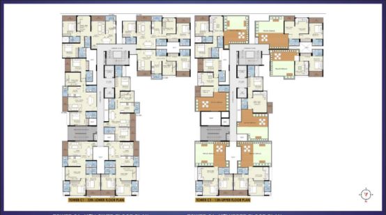 Ganga New Town 1 BHK Floor Plan