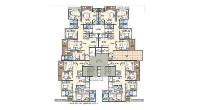 Ganga Platinum 3.5 BHK Floor Plan