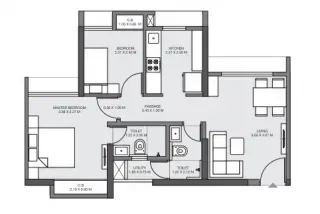 Codename Empire 3 BHK Floor Plan